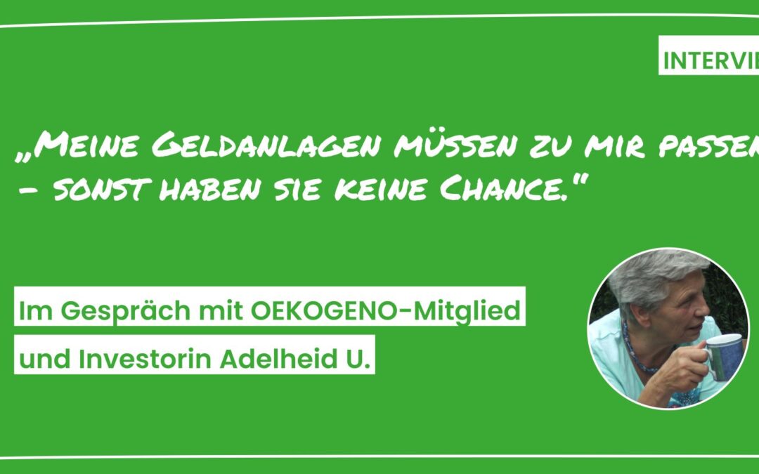 Nachhaltige Geldanlagen: „Meine Motivation ist nicht die Rendite“
